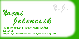 noemi jelencsik business card